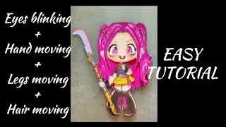 🌸❤Kpop Demon Hunters Mira inspired paper doll💖 How to make Kpop Demon Hunters Mira paper puppet