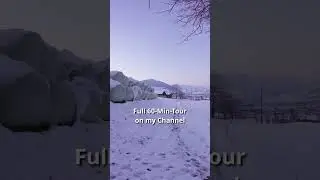 End of a Snowy Journey | Relaxing Swiss Winter Walk