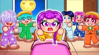 BABY RUMI Is STUCK at a QUINTUPLETS SLEEPOVER in Roblox! | Kpop Demon Hunters