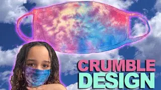 DIY Tie Dye Face Mask! Crumble Design