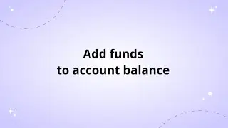 Add funds to account balance | Wooxy