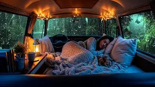 Late Night Rain Whispering Outside the Window &ndash; Peaceful Cozy Car Ambience for Deep Sleep
