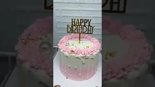 custom cake soft pink#cake #cakecantik #frozen #cakesurabaya #cakedecorating
