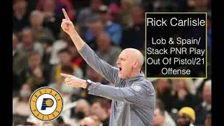 Indiana Pacers Offense - Rick Carlisle Lob & Spain PNR Play Out Of Pistol