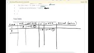Code.org AP CSA U3L10 Tracing Nested Loops Activity Guide