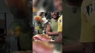 @LATRYGUY tries Bahamas Aphrodisiac The Conch! wild boy! #bahamas #conch #food #reaction #travel