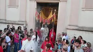 Potenzoni CORPUS DOMINI 2022, L'INFIORATA. Uscita processione del SS.MO.