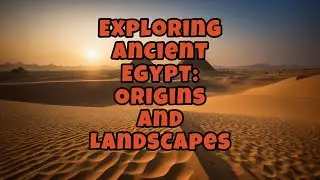 Exploring Ancient Egypt Origins and Landscapes