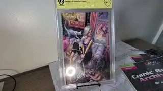 BCW Graded Comic BookMylar Archival Bags! Scratched slabs they fit CBCS cases! J Scott Campbell
