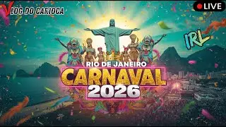 🟢 AO VIVO IRL: 👑🎭 Carnaval 2026 no Rio | Avenida, Blocos e Energia Carioca AO VIVO #rj #riodejaneiro