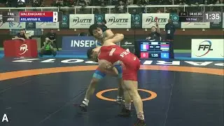 1/4 GR - 66 kg: K. ASLANYAN (ARM) df. H. MALKHASIAN (FRA) by TF, 10-2