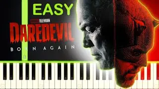 DAREDEVIL BORN AGAIN THEME - EASY Piano Tutorial