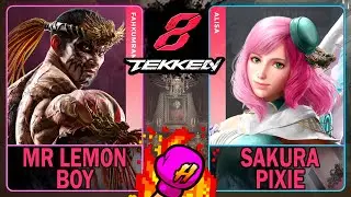 Tekken 8 Mr Lemon Boy (FAHKUMRAM) VS Sakura Pixie (ALISA)🥊 鉄拳8🥊4K 60ᶠᵖˢ🥊T8🥊TK8 #tekken