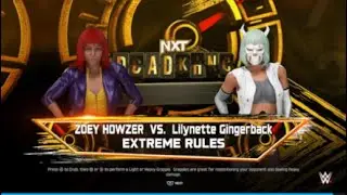 Wwe 2K25 Zoey Howzer vs Lilynette Gingerback