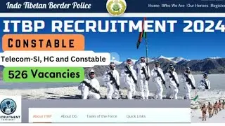 ITBP TELECOM OPERATOR ONLINE FORM 2024 #itbp #viralvideo