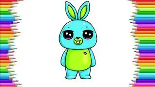 How to Draw Chibi Bunny - Toy Story Character Easy Drawing Tutorial