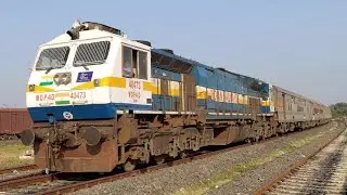17630 Hazur Sahib Nanded - Pune Express | WDP4D Locomotive + LHB Coaches Diesel Train | Train Videos