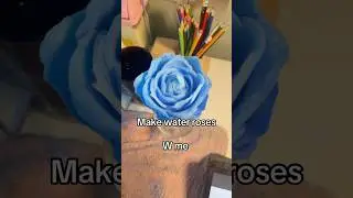 how to make a rose out of cotton pads!! #Gifts #kpop #Art #rose #creative #water#hack #christmas