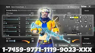 NEW UPDATE 4.3🔥BEST SENSITIVITY CODE + CONTROL SETTINGS BGMI/PUBG MOBILE