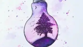 Bulb Watercolor Painting💡| Easy painting for beginners