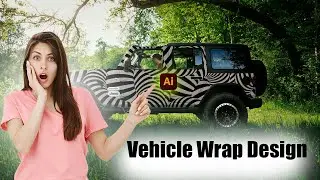 How to make Car wrap design In Adobe Illustrator | 2025 | Graphic Design Tutorial 2025