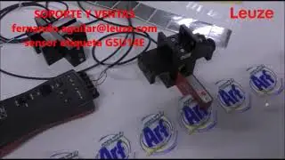 DETECCION DE ETIQUETAS TRANSPARENTE SENSOR GSU 14  LEUZE MEXICO