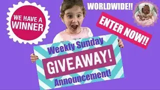 WEEKLY SUNDAY GIVEAWAY!!