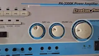 Boston PA3300K không hát nhạc mic hát bình thường
