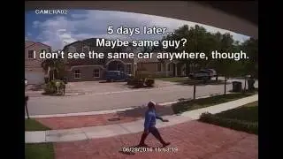 Thief caught on security camera stealing Amazon package