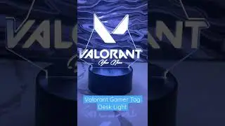 Valorant gaming desk RGB light. #gaminggift #gamer #gamertag #valorant #valorantgift #giftsforgamers