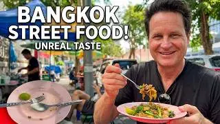Bangkok Street Food Morning Pad See Ew and Iced Thai Coffee Local Food Experience