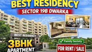 Sector-19B Dwarka | Best Residency 3BHK Rent ₹45K #dwarkaflats #home 
