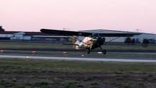 Aeronca Champ, N4300E Touch and Go at KHWY on 3/17/10 at 1913