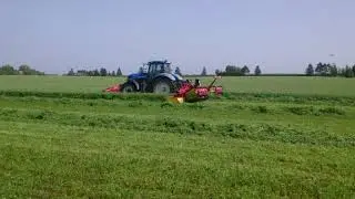 Fella SM 911 TL-KCB and SM 310 FP KC in action with New Holland T7.270