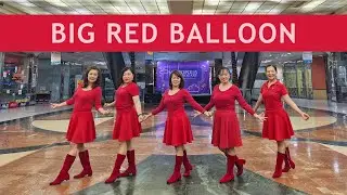 Big Red Balloon - Line Dance (Rachael McEnaney) | Qansa D'Liners