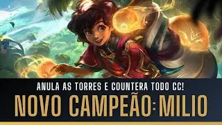 MILIO, O NOVO CAMPE&Atilde;O DO LOL! ELE ANULA AS TORRES E COUNTERA TODOS CAMPE&Otilde;ES COM CC