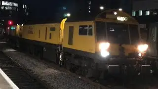 Loram Rail Grinder DR 79237 & DR 79231 passing through Bristol Temple Meads 