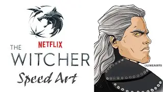 Drawing The Witcher | Geralt of Rivia | Henry Cavill | Speed Art | How to Draw