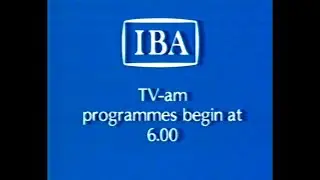 TV A.M - First Five Minutes 11.11.87