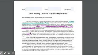Texas History- 2.3 