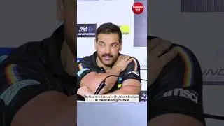 John Abraham spotted at the Indian Racing Festival 2025 🚗✨#johnabhraham