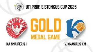 Prof. Stanislovas Stonkus Cup 2025 U11 final: KA Snaiperis I v V. Kna&scaron;iaus KM