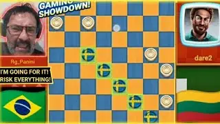 Brazilian Checkers | EVOLVING | CHALLENGE DAY | dare2🇱🇹 vs 🇧🇷Rg_Panini