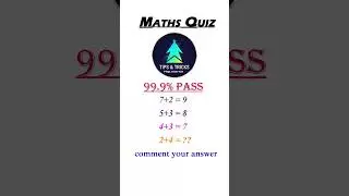 Fummy math quiz 🧠🪄😍 #maths #mathpuzzle #tranding #funny
