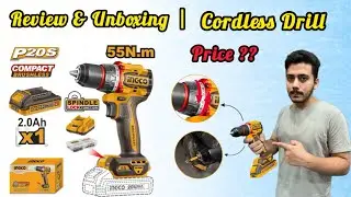 INGCO CORDLESS DRILL 55NM | REVIEW & UNBOXING | PRICE & DETAI | 20V