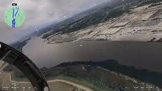 FA/18E-Cape fear flight, KILM landing.