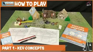 HOW TO PLAY WEEKEND WARRIORS - Part 1 Basic Tools & Key Concepts - Skirmish To Play With Your Kids!