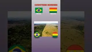 Countries With Unique Borders #countryballs #countries #flags