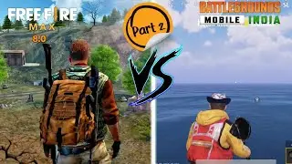 Freefire max vs Battleground Mobile india || 4k gameply ||#Freefiremaxvsbgmi ||