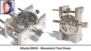 Miyota 8N24 - Movement - Disassembled